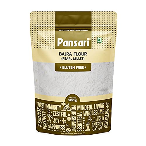 PANSARI - PEARL MILLET FLOUR (BAJRA ATTA) - 500g