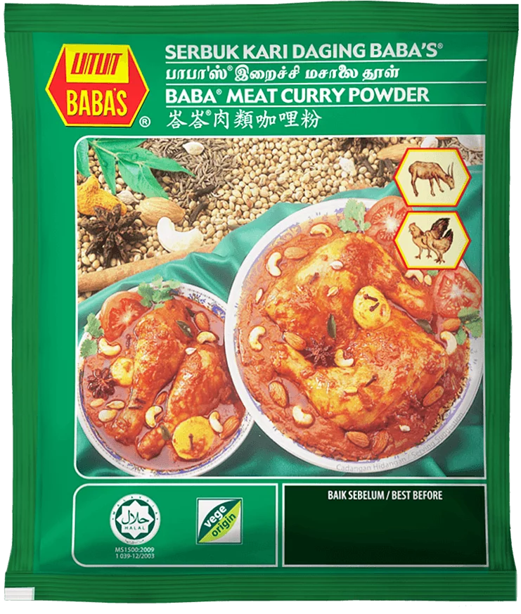 Baba's Meat Curry Powder 250gm