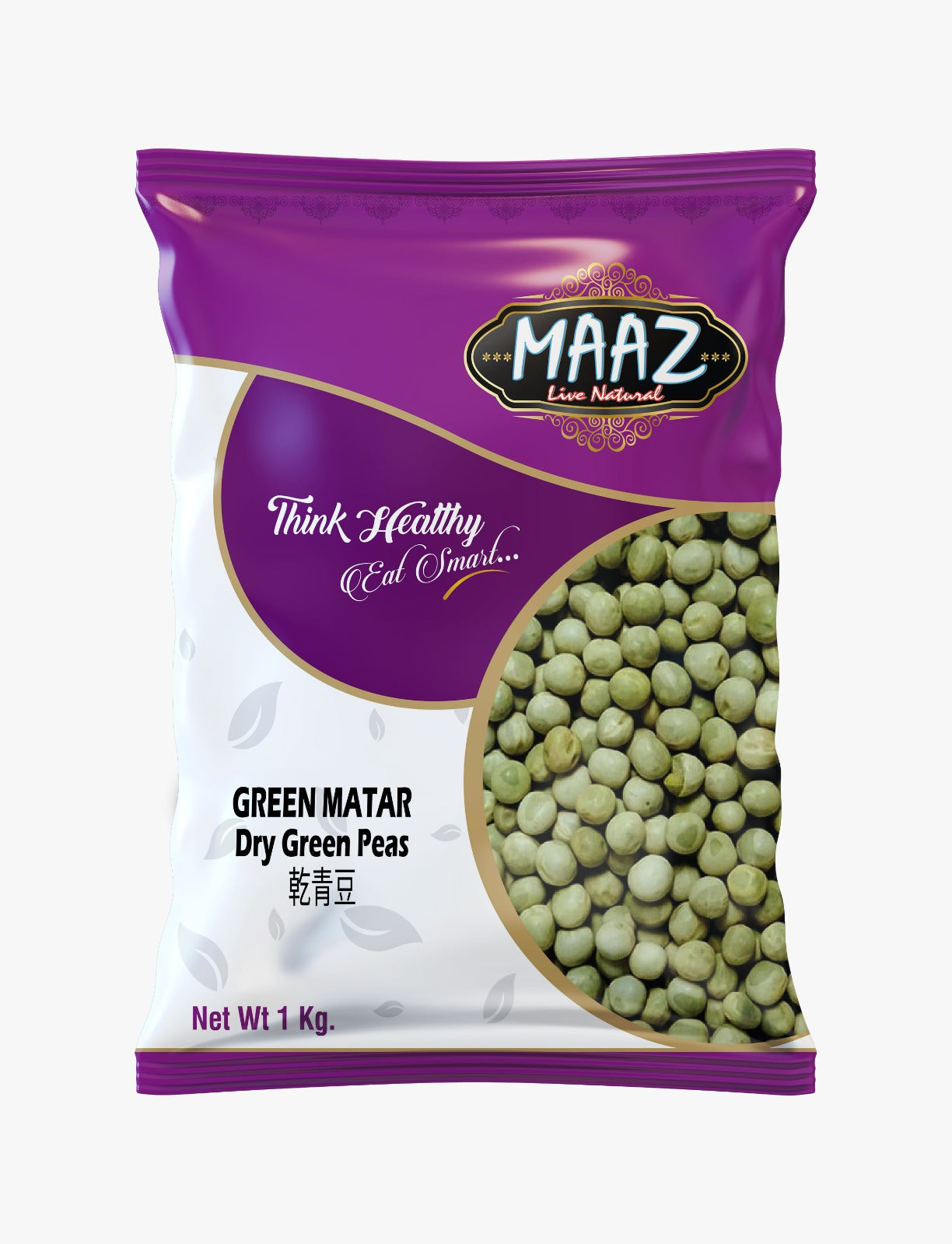 MAAZ 干绿豌豆 (MUTTAR) 1 公斤