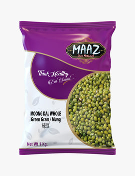 MAAZ MOONG WHOLE GREEN1 Kg