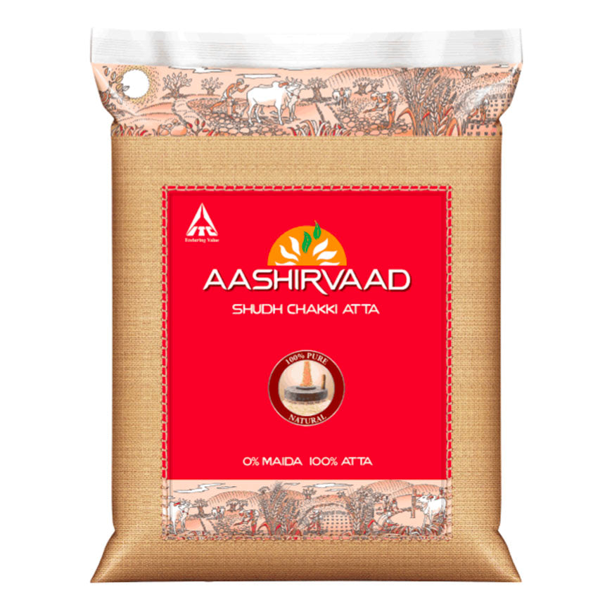 AASHIRVAAD - CHAKKI ATTA (全麥麵粉) - 5 Kg