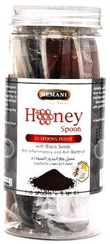 HEMANI - HONEY SPOON WITH BLACK SEED - 10 SPOONS @9g