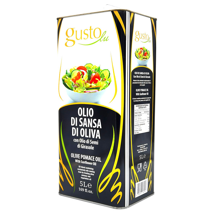 GUSTOlu - 橄欖果渣油與葵花籽油（混合） - 5 公升