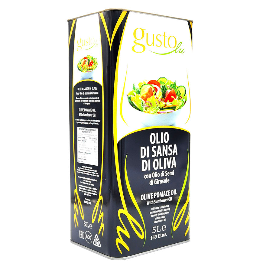 GUSTOlu - 橄欖果渣油與葵花籽油（混合） - 5 公升