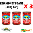 VILLA CONTE - RED KIDNEY BEANS - 400g (3 CANS)