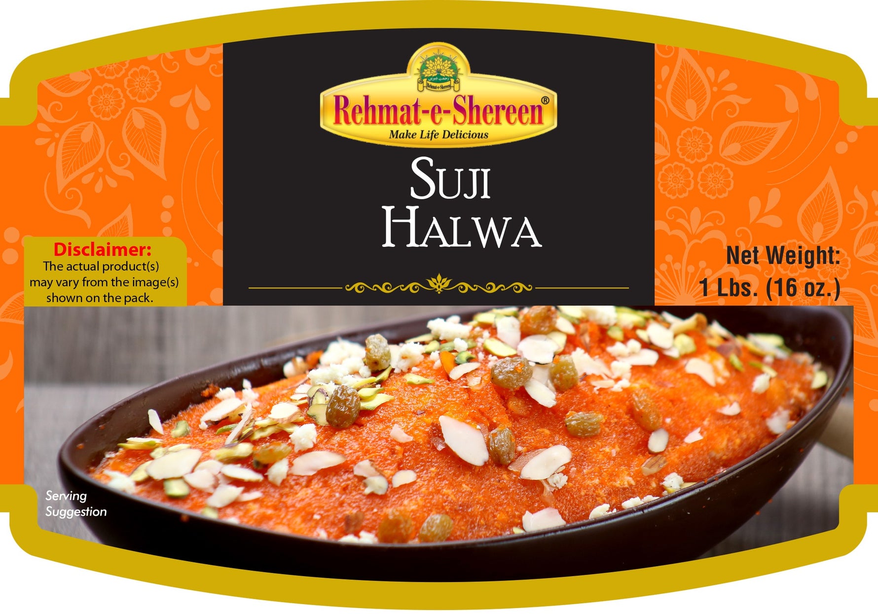 REHMAT-E-SHEREEN - SUJI HALWA (粗麵粉哈爾瓦) - 1 磅