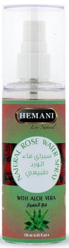 HEMANI - NATURAL ROSE WATER SPRAY WITH ALOE VERA - 120 ml