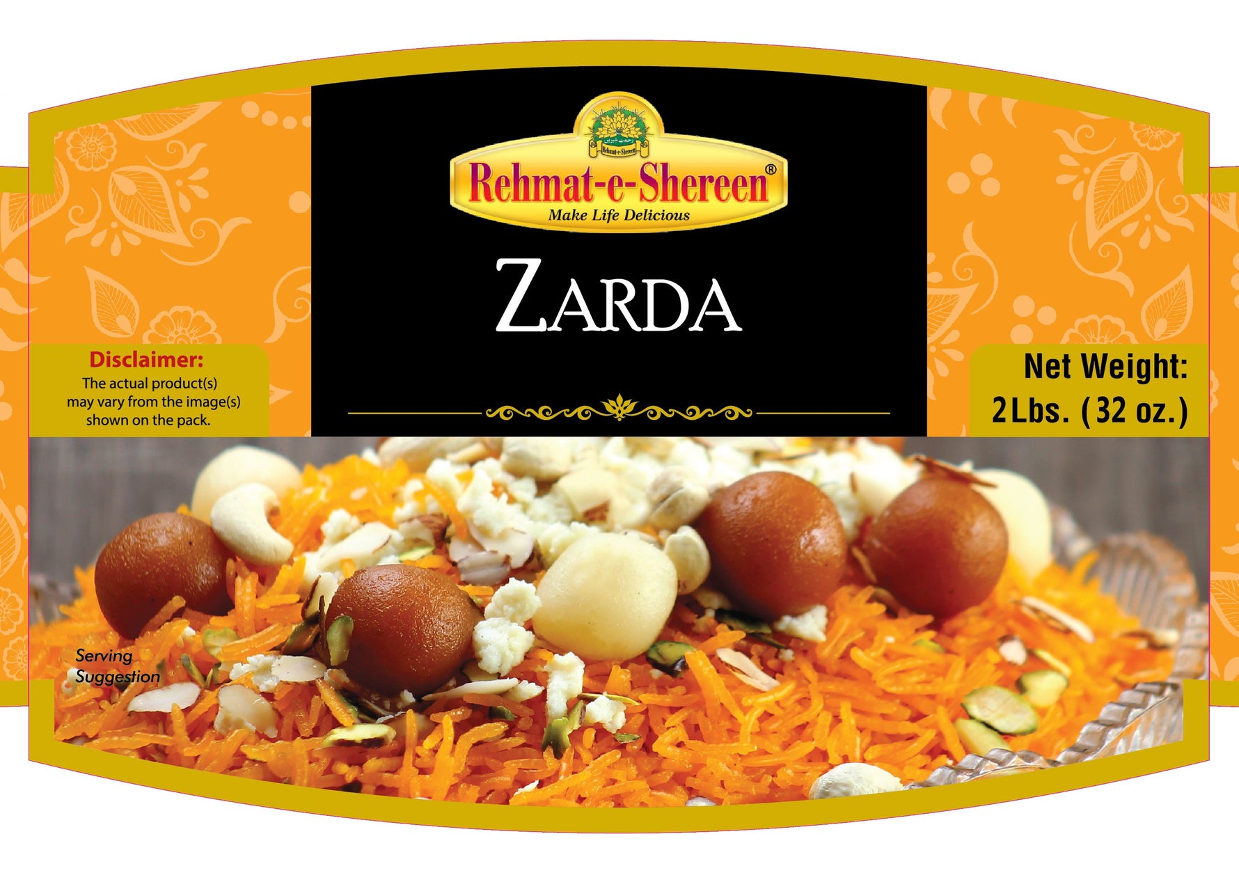 REHMAT-E-SHEREEN - ZARDA（甜米饭）- 2磅